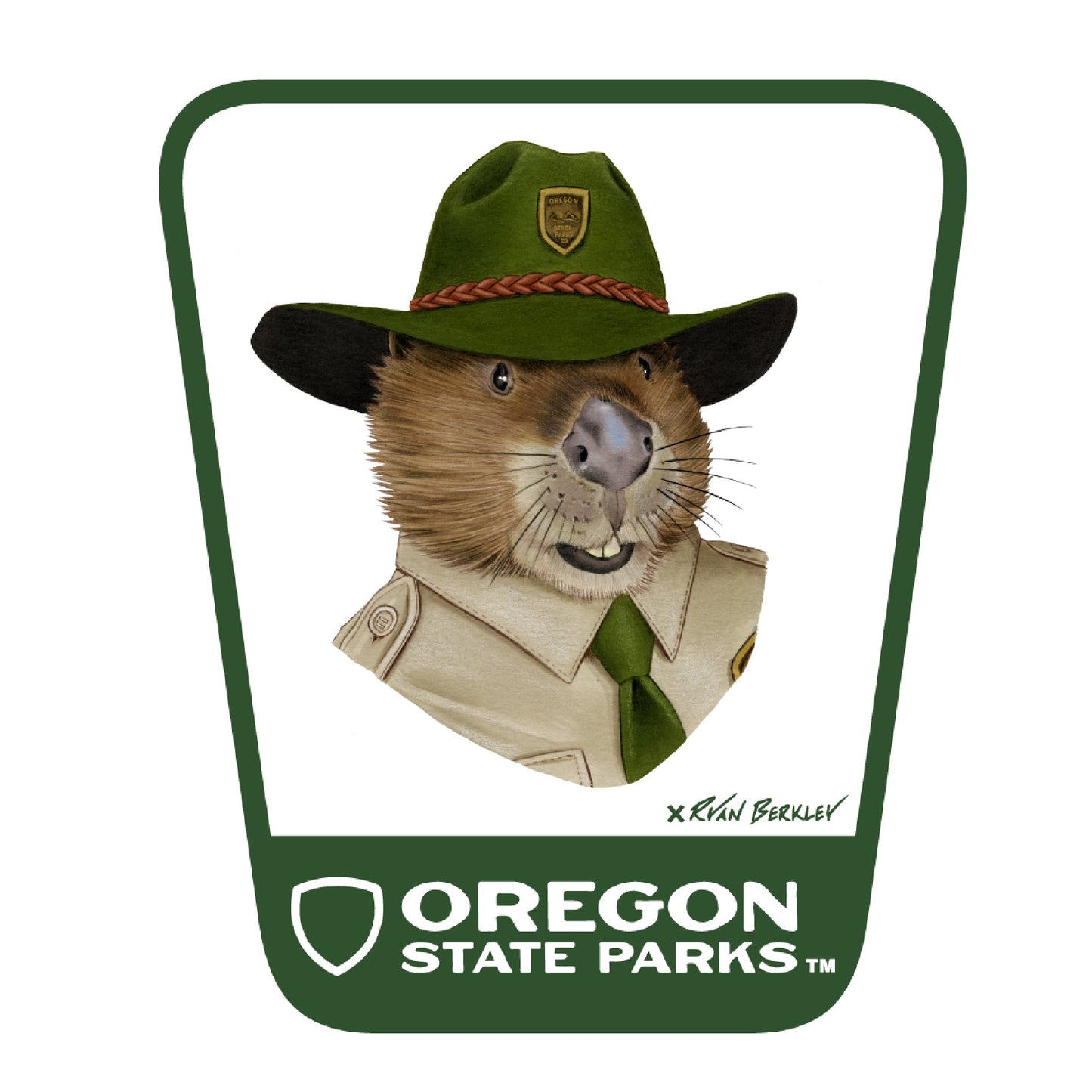 Ryan Berkley Animals, Oregon State Parks Sticker Set, 12 pc