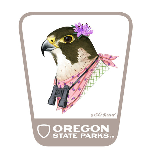 Peregrine Falcon  3.25" Weatherproof Sticker