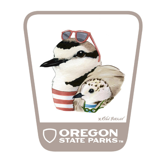 Western Snowy Plover  3.25" Weatherproof Sticker