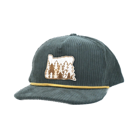 Evergreens - Wood Patch Cord Hat