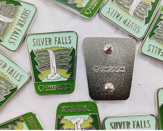 Silver Falls Enamel Pin