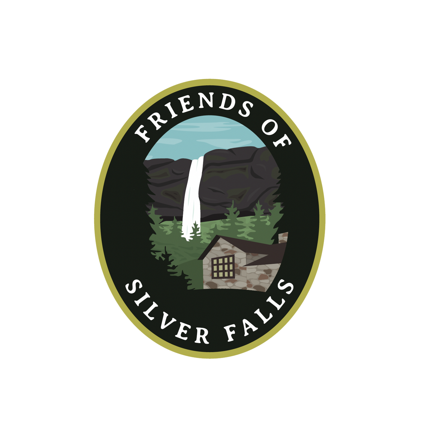 Friends of Silver Falls 4" Sticker