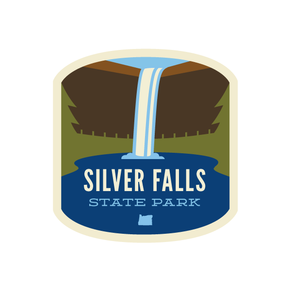 Silver Falls 3.5" Magnet