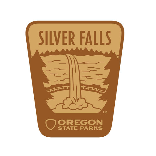 Silver Falls 2.5" Wood Stickers