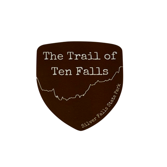 Trail of 10 Falls 2" Sticker